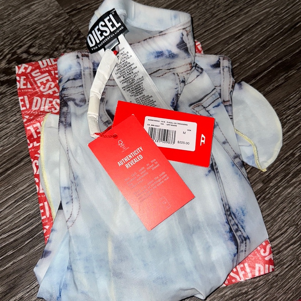 Diesel denim printed tights